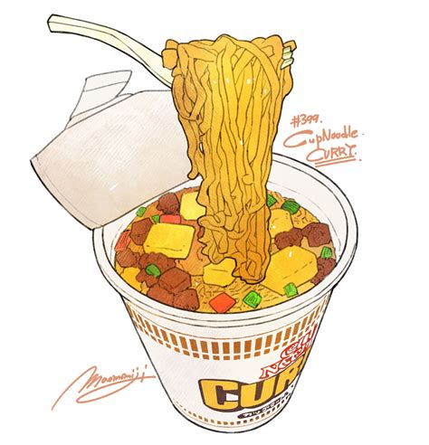 Food Illustrations, Illustration Art, Cup Noodles, Noodle Cup, Food ...