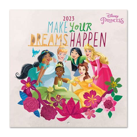 Buy Official Disney Princess Wall 2023 12" x 12" FSC®| 12 Month Planner | Square Wall 2023 ...