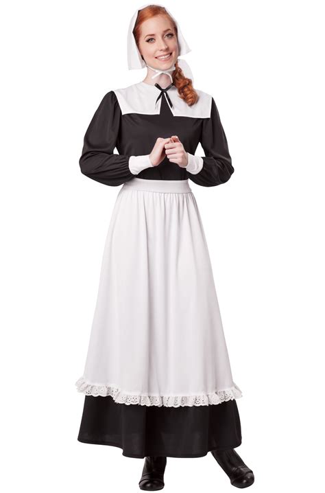 Pilgrim Woman Settler Adult Costume - PureCostumes.com