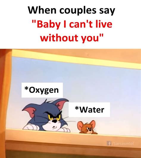 Baby I can't live without you !! : r/memes