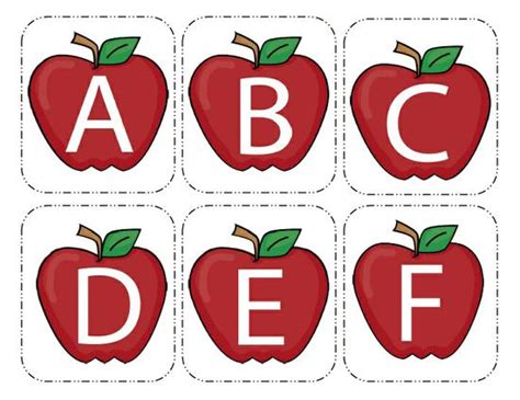 Apple Alphabet Cards – SupplyMe