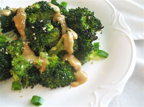 Roasted Broccoli with Miso-Tahini-Tamari Sauce | Lisa's Kitchen | Vegetarian Recipes | Cooking ...