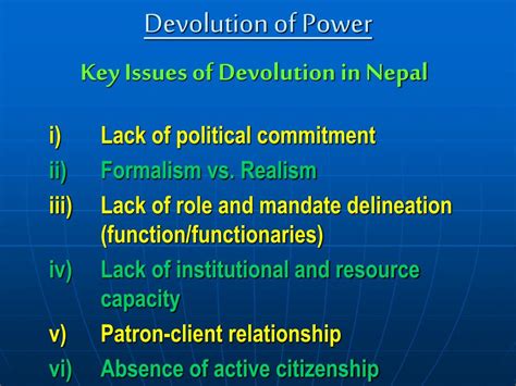 PPT - Presentation on “Devolution of Power” PowerPoint Presentation ...