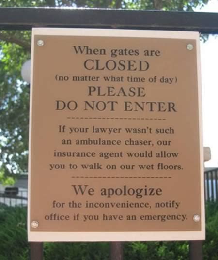 Funny Closed Sign