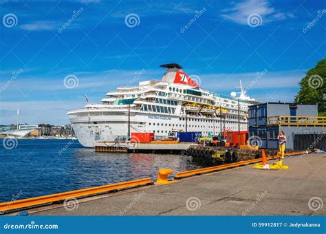 Large Cruise Ship in Oslo Fjord, Norway Editorial Photography - Image of kiel, holland: 59912817