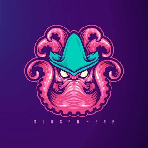 Premium Vector | Kraken,octopus mascot icon logo image