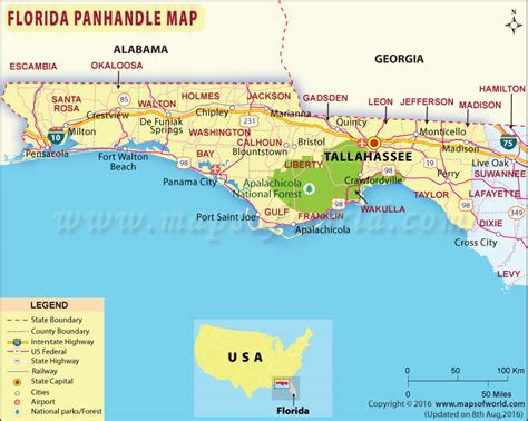 City Map Of Florida Panhandle - Map Of North Carolina Counties