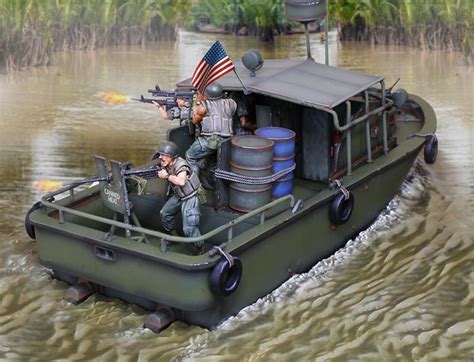 Apocalypse Now Vietnam PBR “Street Gang”--boat and accessories--INCLUDES WATER & all 5 figures ...