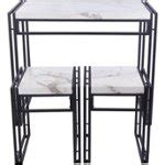 Questions and Answers: ürb SPACE Urban Small Dining Table Set Black With White 82008039 - Best Buy