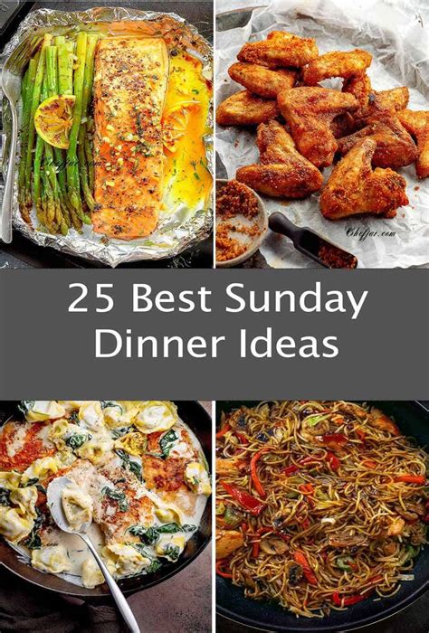 25 Sunday Dinner Ideas | Chefjar