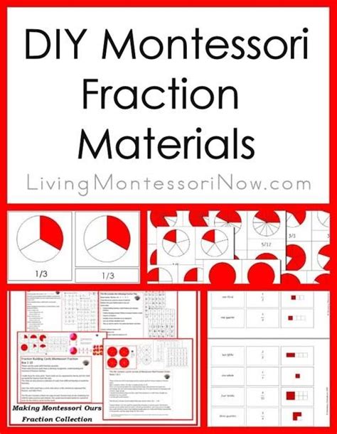 DIY Montessori Fraction Materials | Montessori, Montessori lessons ...