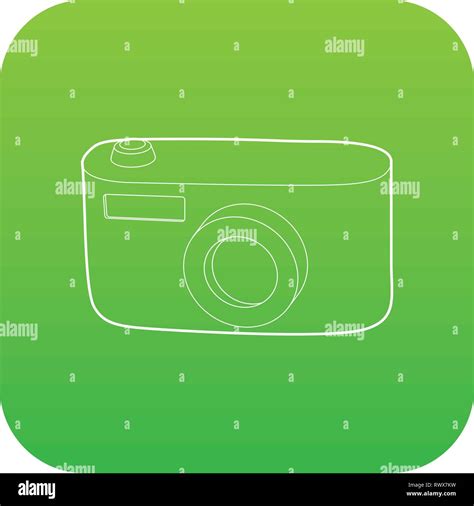 Camera icon green vector Stock Vector Image & Art - Alamy