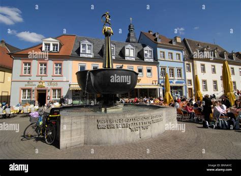 Germany Rhineland-Palatinate Maximilianstrasse Speyer Old Town cathedral dome Altpörtel Rhine ...