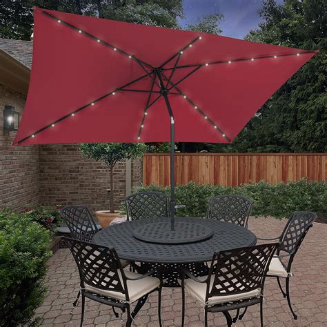 Best Rectangular Patio Umbrella with Solar Lights. 5 Top Rectangular Solar Umbrellas ...