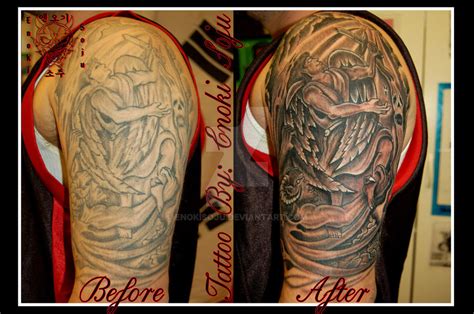 Before and After Rework/Fix on Sleeve by enokisoju on DeviantArt