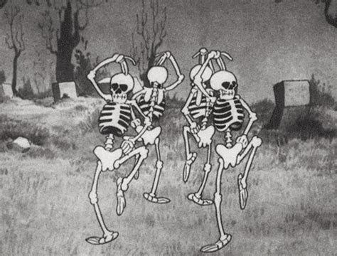 Dancing Cartoon Skeleton