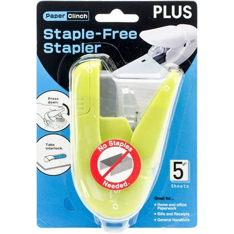 Staple-Free Stapler Paper Clinch - Walmart.com - Walmart.com