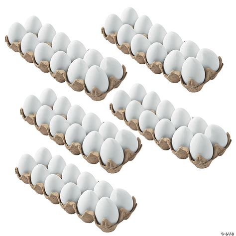 Bulk 120 Pc. DIY 2 1/4" Easter Eggs with Carton | Oriental Trading