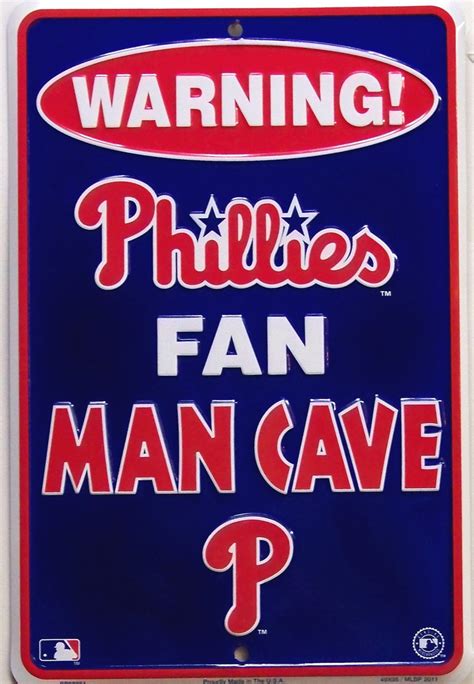 PHILADELPHIA PHILLY'S MAN CAVE SIGN - Old Time Signs