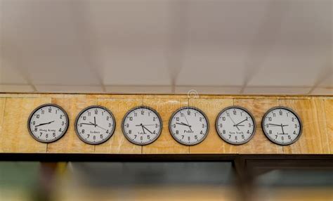 Time Zone Clocks Showing Different Time Stock Photos - Free & Royalty ...