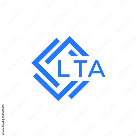 LTA technology letter logo design on white background. LTA creative initials technology letter ...