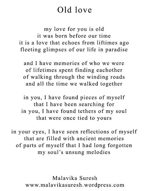 Poetry Friday: Old love – Malavika