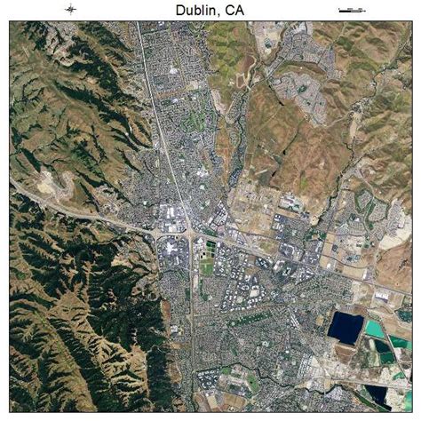 Aerial Photography Map of Dublin, CA California