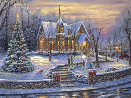 Church Bells of Christmas, by Robert Finale - Village Gallery