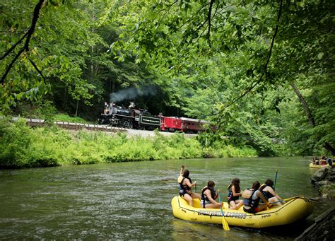 Take a ride along side the beautiful Nantahala River on our Nantahala Gorge Excursion! Departing ...