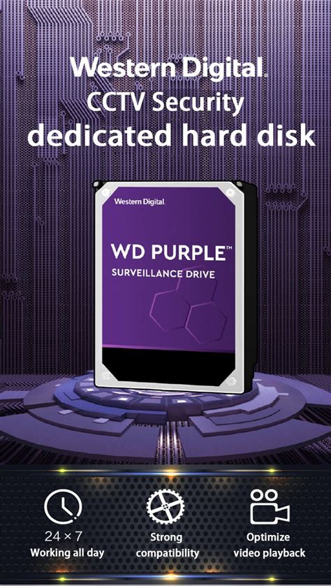 Wd Purple 2tb Internal Hard Drive Disk 3.5" SATA III 2t HDD for CCTV DVR NVR - China CCTV and ...