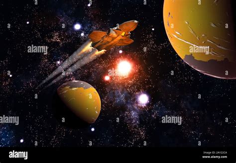 Interplanetary Space Travel Stock Photo - Alamy