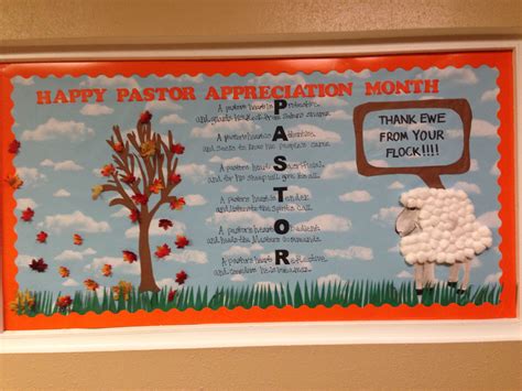 Pastor appreciation bulletin board | Pastor appreciation day, Pastors appreciation, Pastor ...