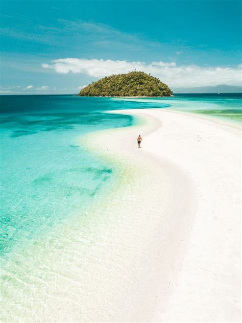 BONBON BEACH SANDBAR ON ROMBLON ISLAND - Journey Era | Tropical island beach, Tropical beach ...