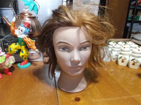 PIVOT POINT PRACTICE Salon Mannequin Head 100% Human Hair Erika ...