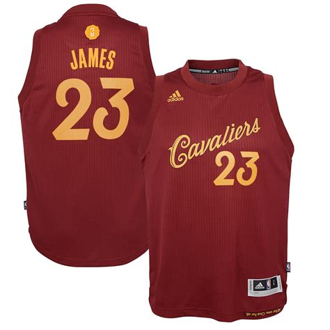 adidas LeBron James Cleveland Cavaliers Youth Burgundy 2016 Christmas ...