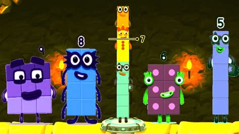 Numberblocks Learning Academy #71 - Numberblocks 5 2 4 - Numberblocks Magic Run - Numberblocks ...