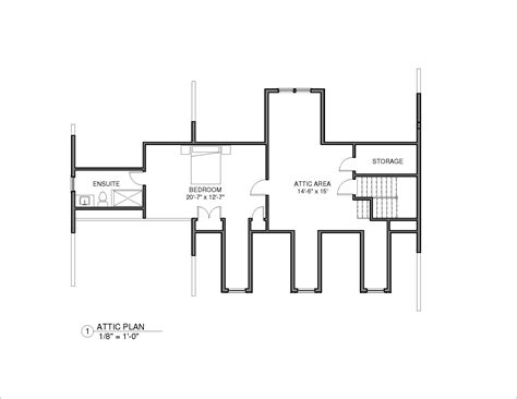 Finished Attic Plan - Premier Design Custom Homes