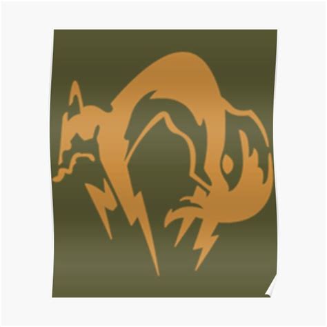 "MGS Foxhound Logo" Poster for Sale by NedSnyder | Redbubble