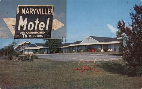 Maryville Motel Tennessee Postcard