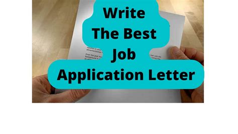 How To Write A Best Job Application Letter - GovPage.ZA