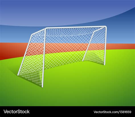 A soccer goal Royalty Free Vector Image - VectorStock