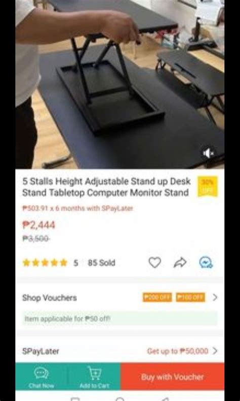 Laptop Adjustable Table, Computers & Tech, Parts & Accessories, Other Accessories on Carousell