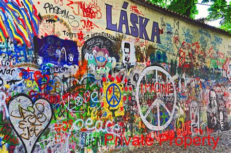 I saw this when I was in Prague, they call it the John Lennon wall ...