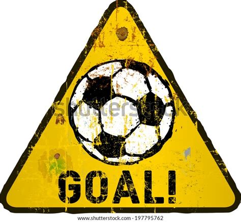 Soccer Illustration Goal Sign Vector Eps Stock Vector (Royalty Free) 197795762 | Shutterstock