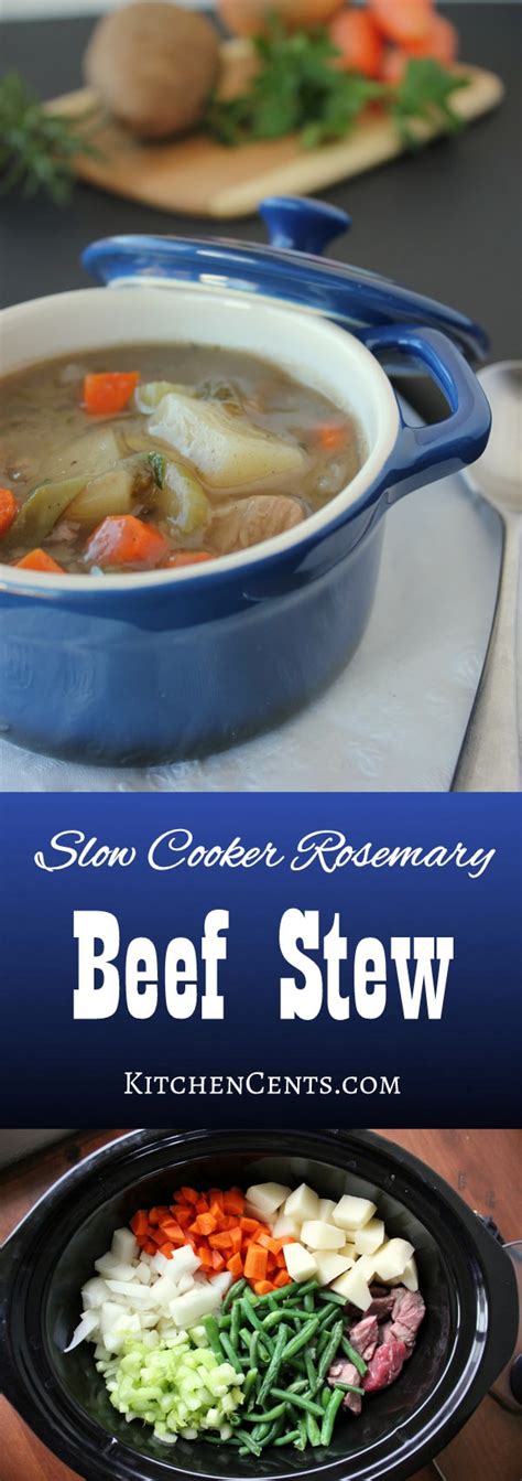 Slow Cooker Rosemary Beef Stew