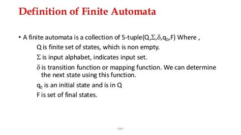 Introduction TO Finite Automata