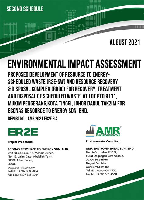 Environmental Impact Assessment (EIA) Report For PROPOSED DEVELOPMENT OF RESOURCES TO ENERGY ...