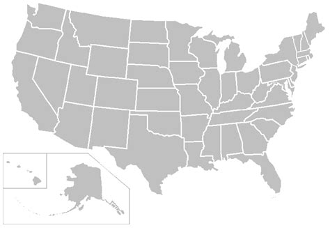 Blank Map of the United States