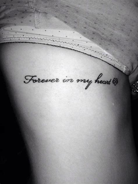 Forever in my heart | Small quote tattoos, Remembrance tattoos, Foot tattoo