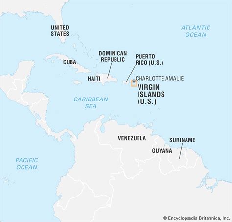 Map Of Usa And Virgin Islands - Map